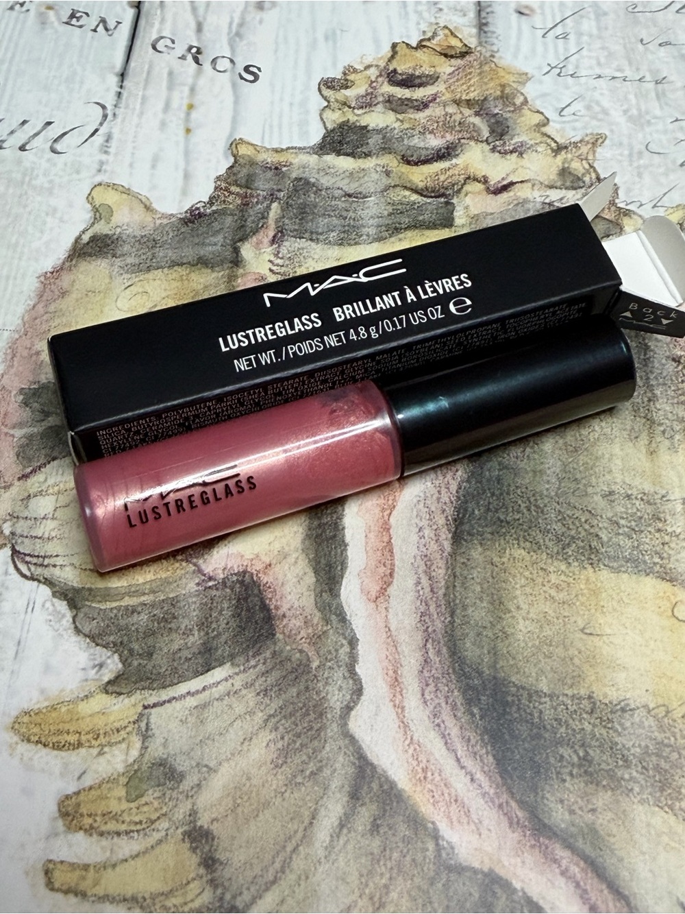 MAC COSMETICS BNIB ENSIGN LUSTREGLASS lipgloss lipglass VERY RARE
